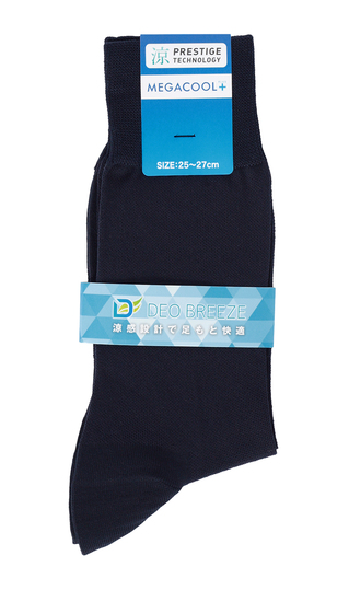 ソックス(25～27cm)【涼】【MEGACOOL+】【DEO BREEZE】