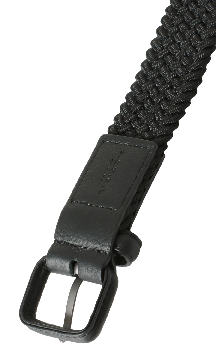 ピンバックルメッシュベルト【クルミバックル】 ブラック 0