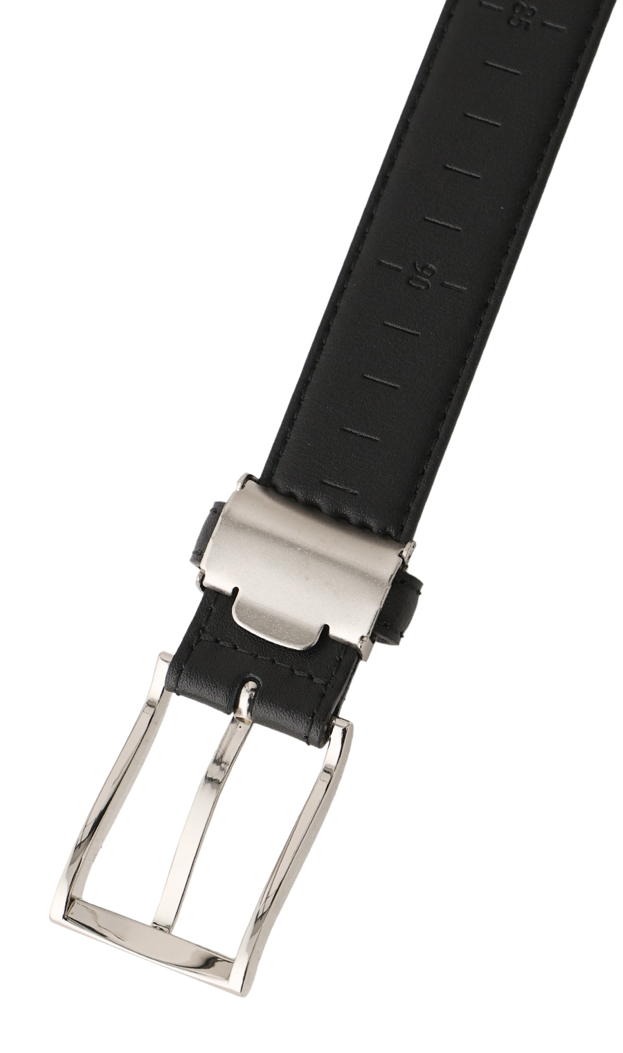 ピンバックルカーブベルト ブラック 0