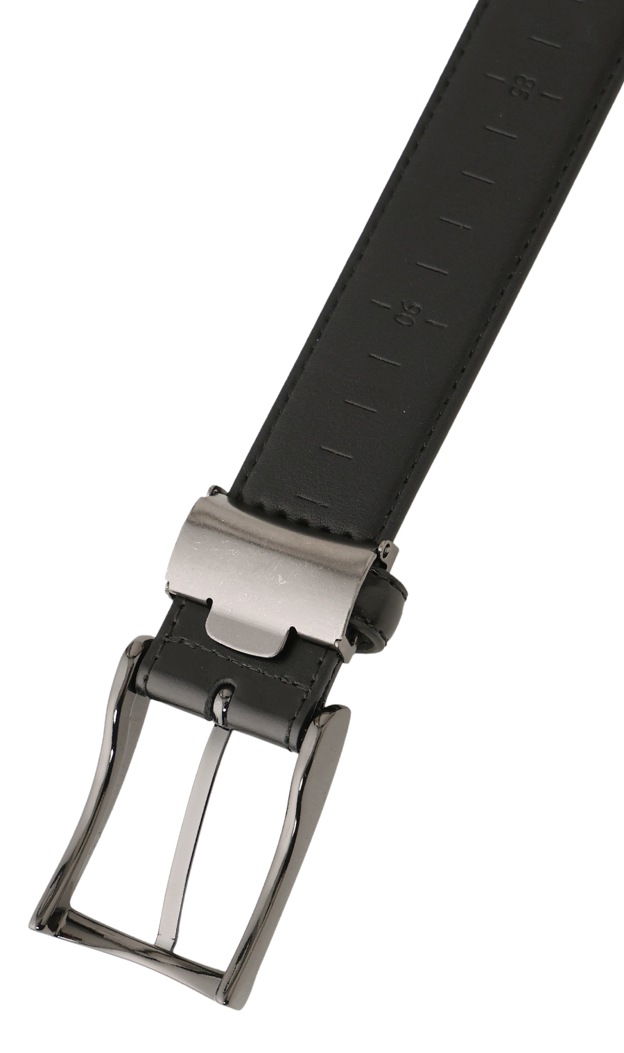 ピンバックルカーブベルト ブラック 1