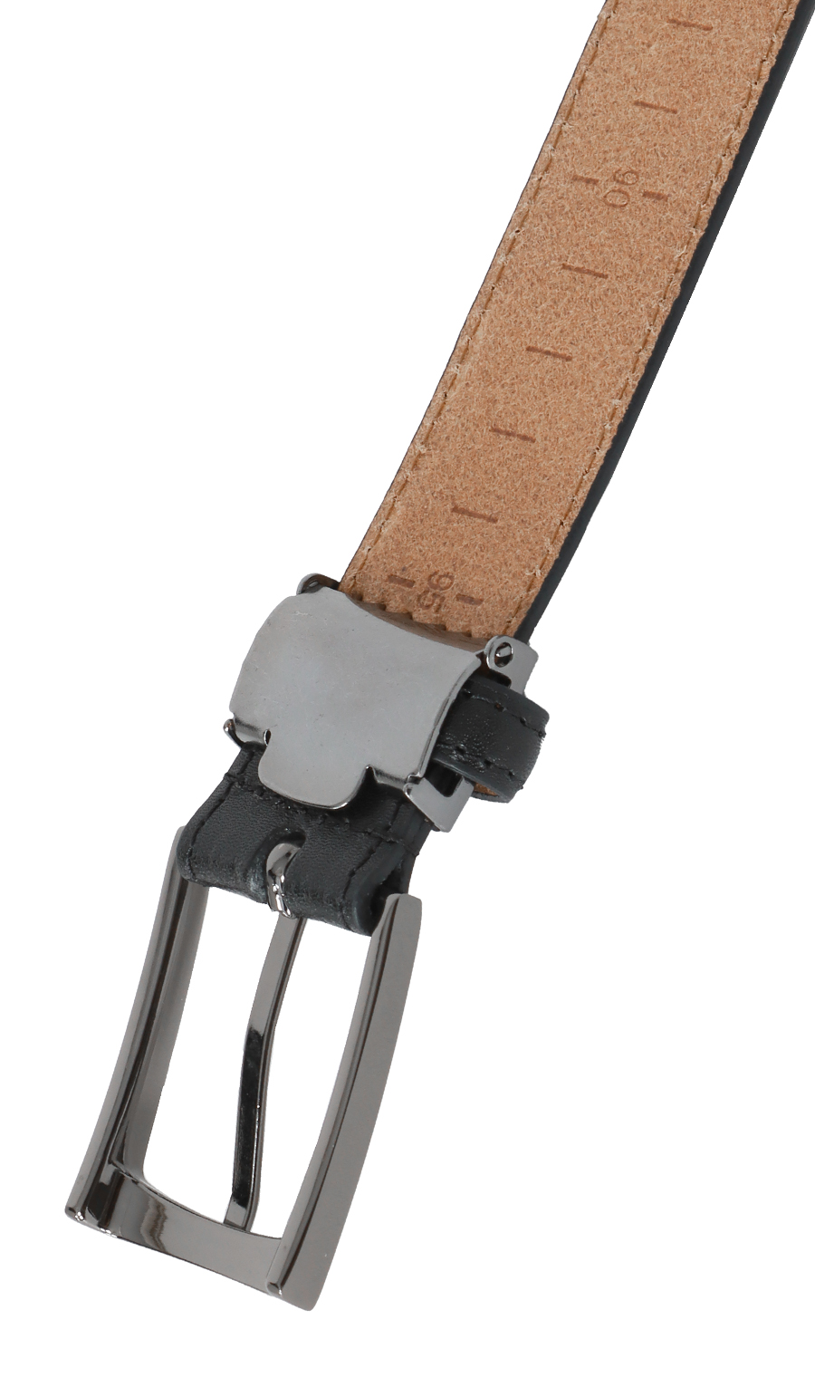 ピンバックルメンズベルト ブラックB 1