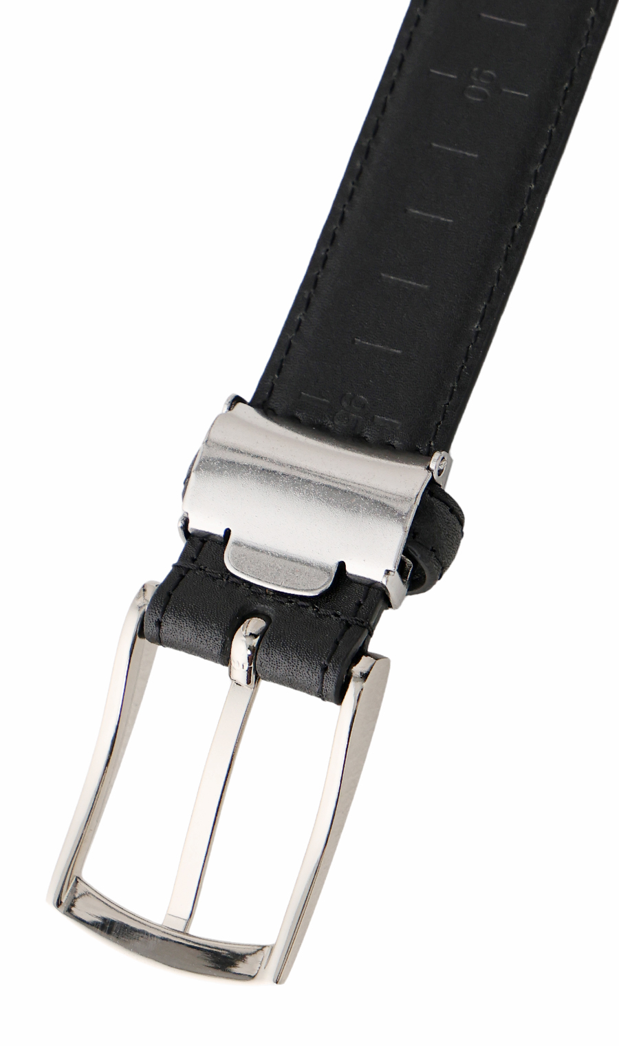 ピンバックルメンズベルト ブラック 2