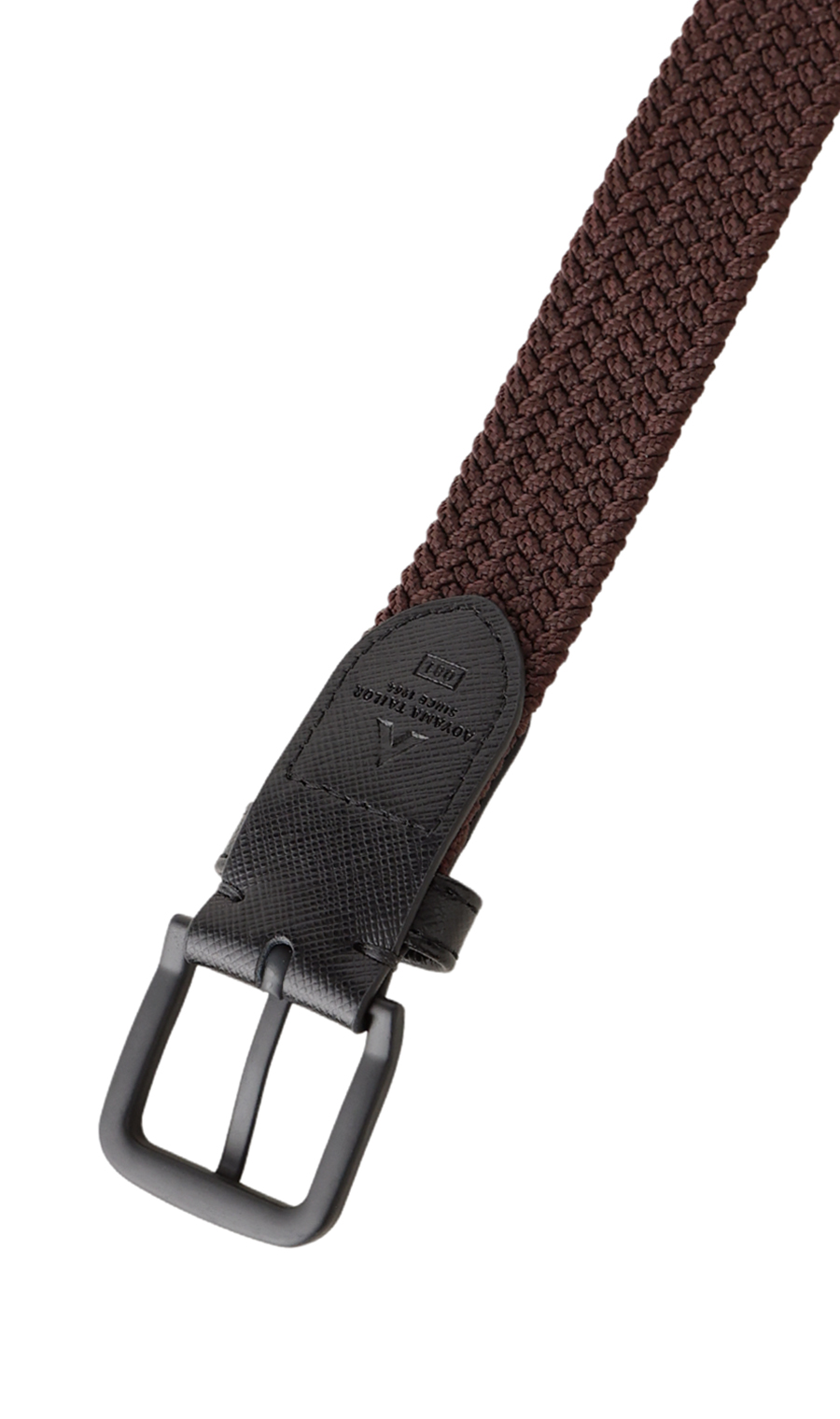 ■ピンバックルメッシュベルト【ストレッチ】 ブラウン 0