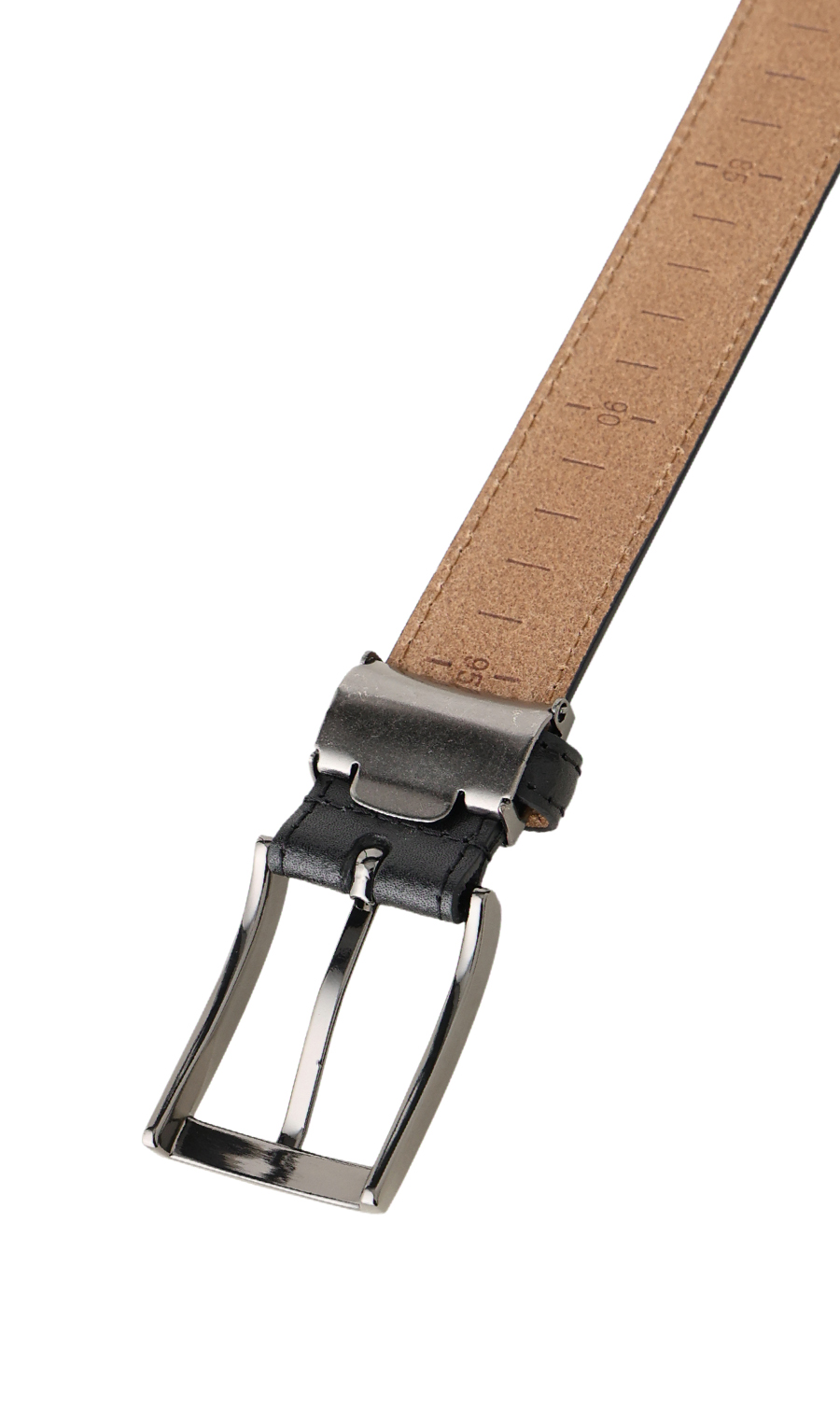 ■ピンバックルメンズベルト ブラック 1