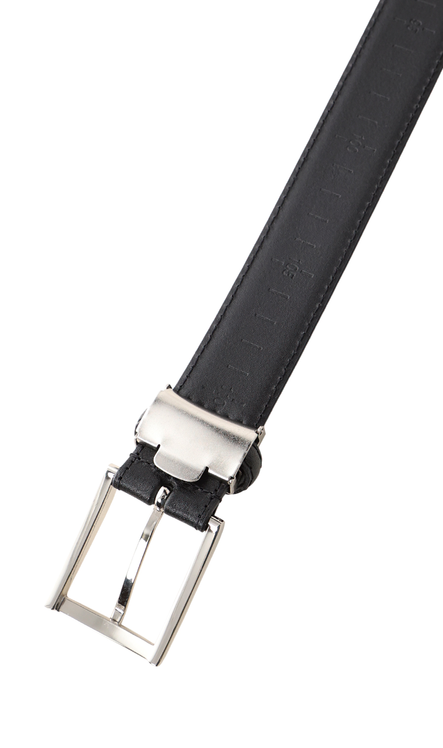 ■ピンバックルメンズベルト【ロングサイズ】 ブラック 0