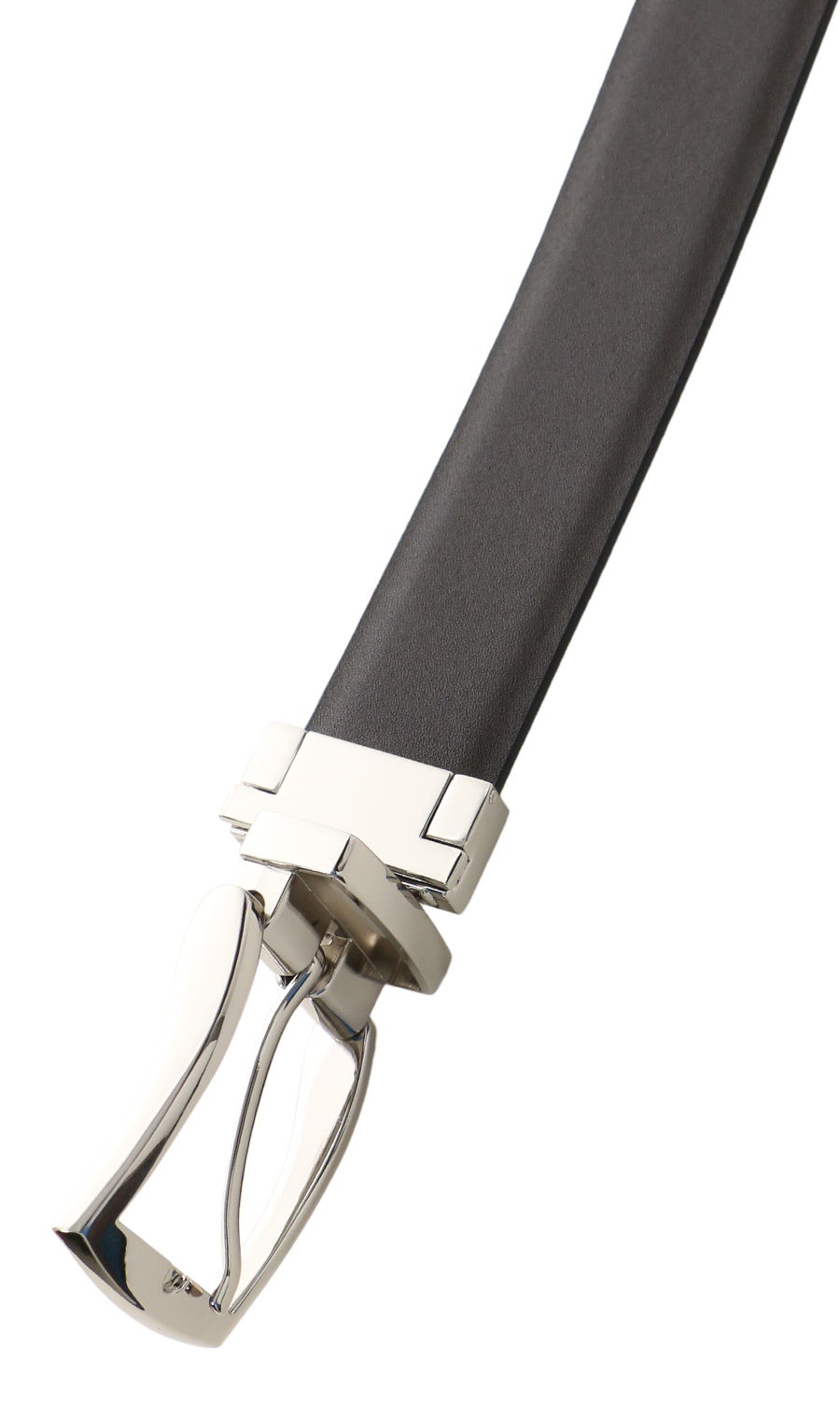 ■ピンバックルメンズベルト【リバーシブル】 ブラック 0