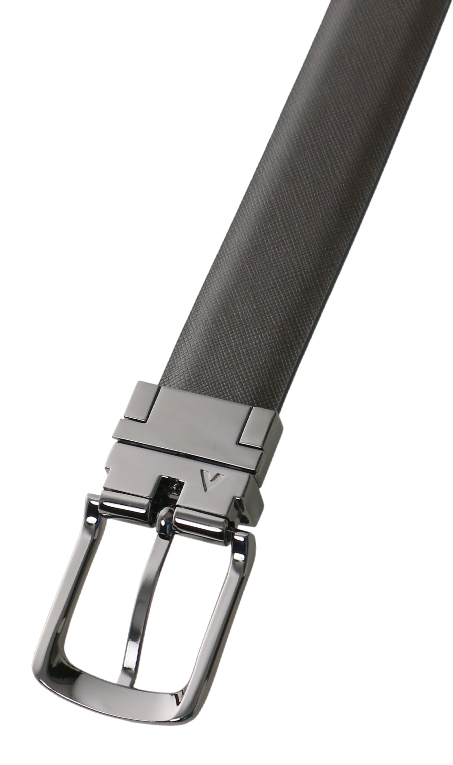 ■ピンバックルメンズベルト【リバーシブル】 ブラック 1
