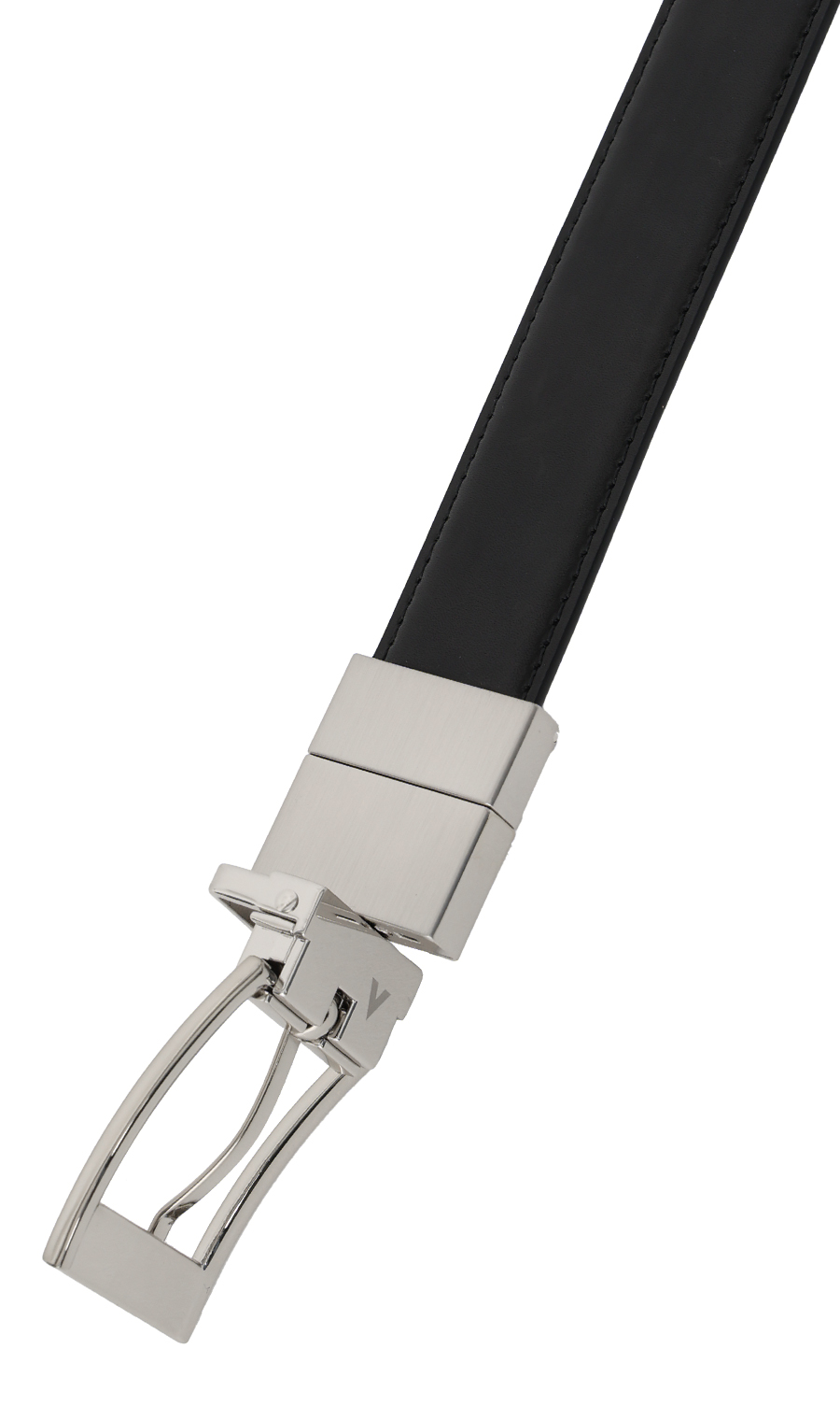 ■ピンバックルメンズベルト【リバーシブル】【＃すご】 ブラック 0