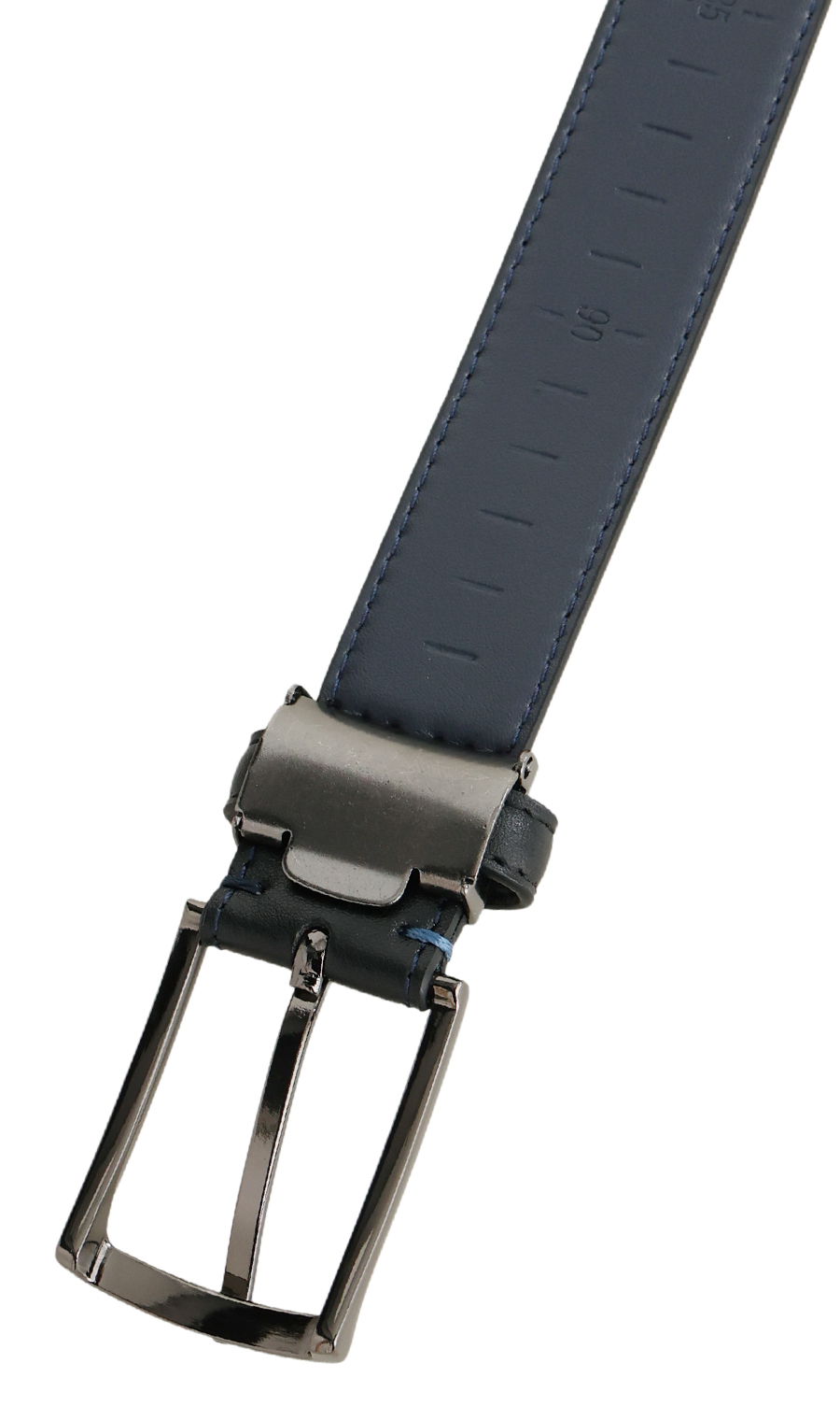 ■ピンバックルメンズベルト【ストレッチ】【PT-9】 ブラック 1