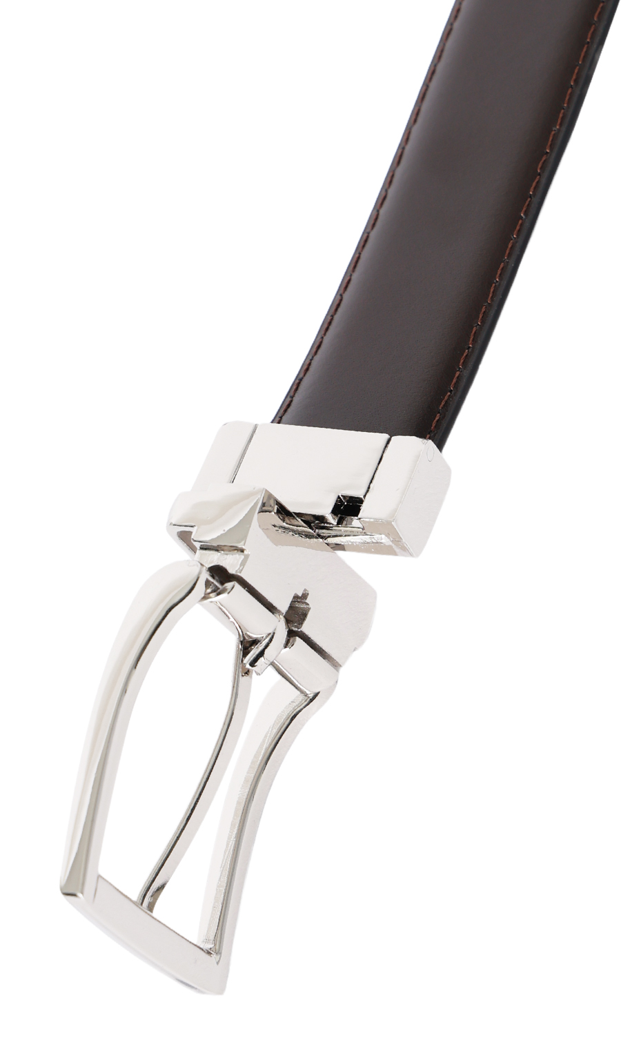 ■ピンバックルメンズベルト【リバーシブル】【ロングサイズ】 ブラック 0