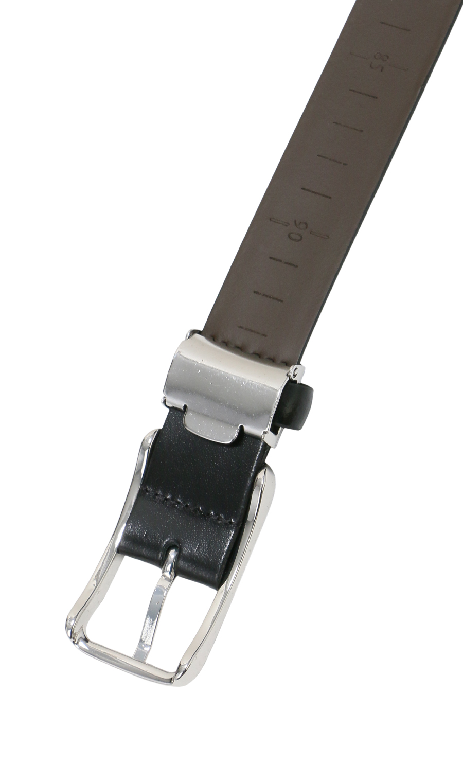 ピンバックルメンズベルト【ITALIAN LEATHER】 ブラック系 0