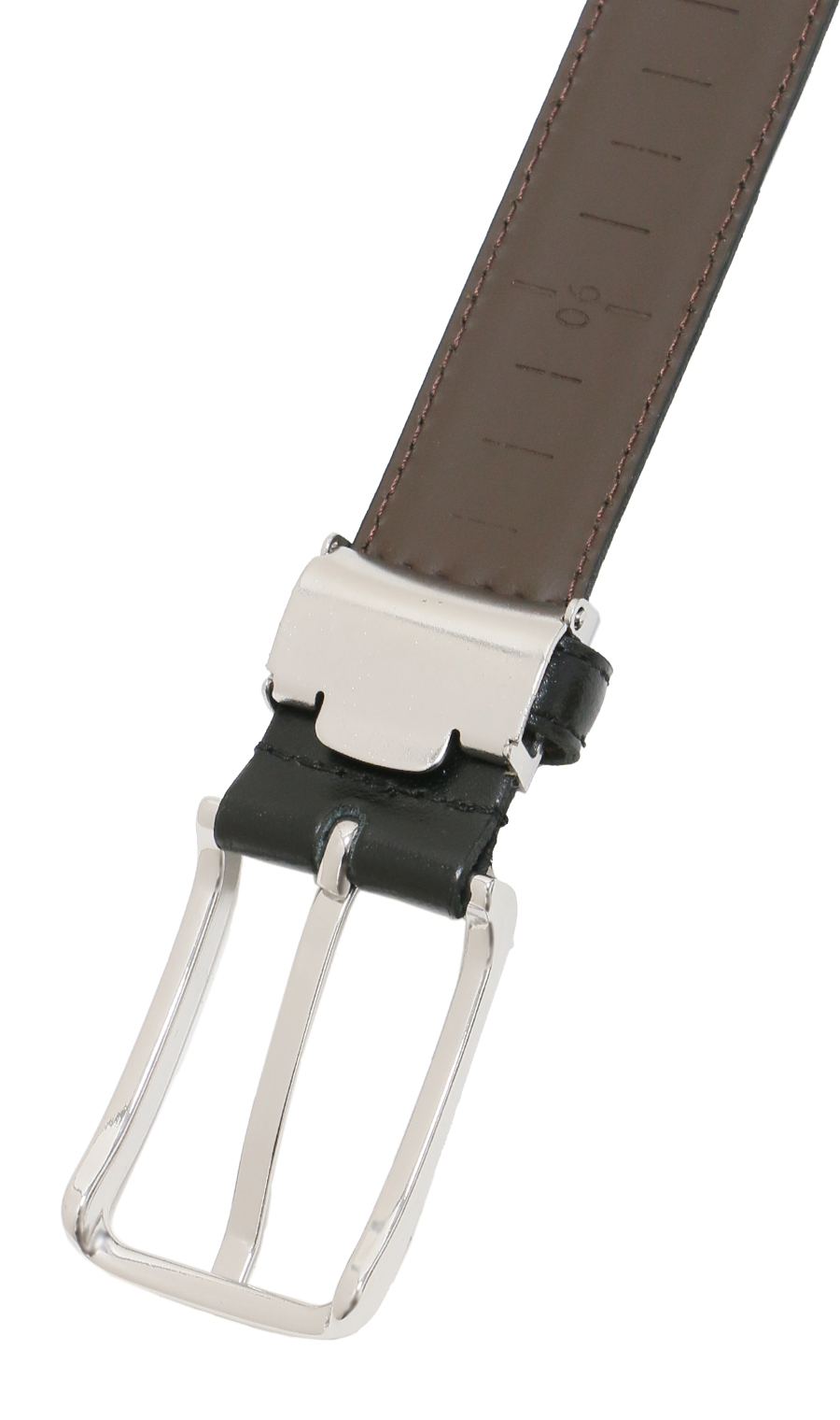 ピンバックルメンズベルト【ITALIAN LEATHER】 ブラック系 0