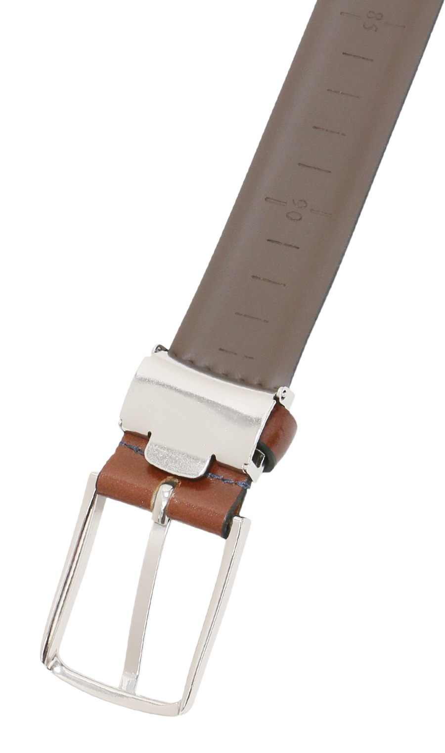 ■ピンバックルメンズベルト【ITALIAN LEATHER】 ブラウン 0