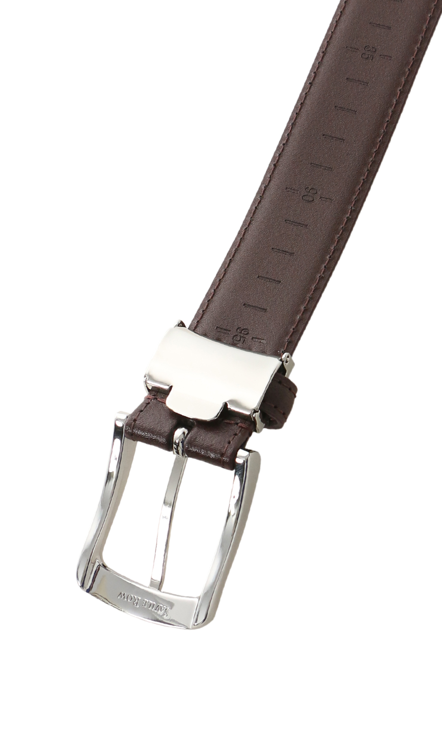 ■ピンバックルメンズベルト【バスクレザー】 ブラウン 0