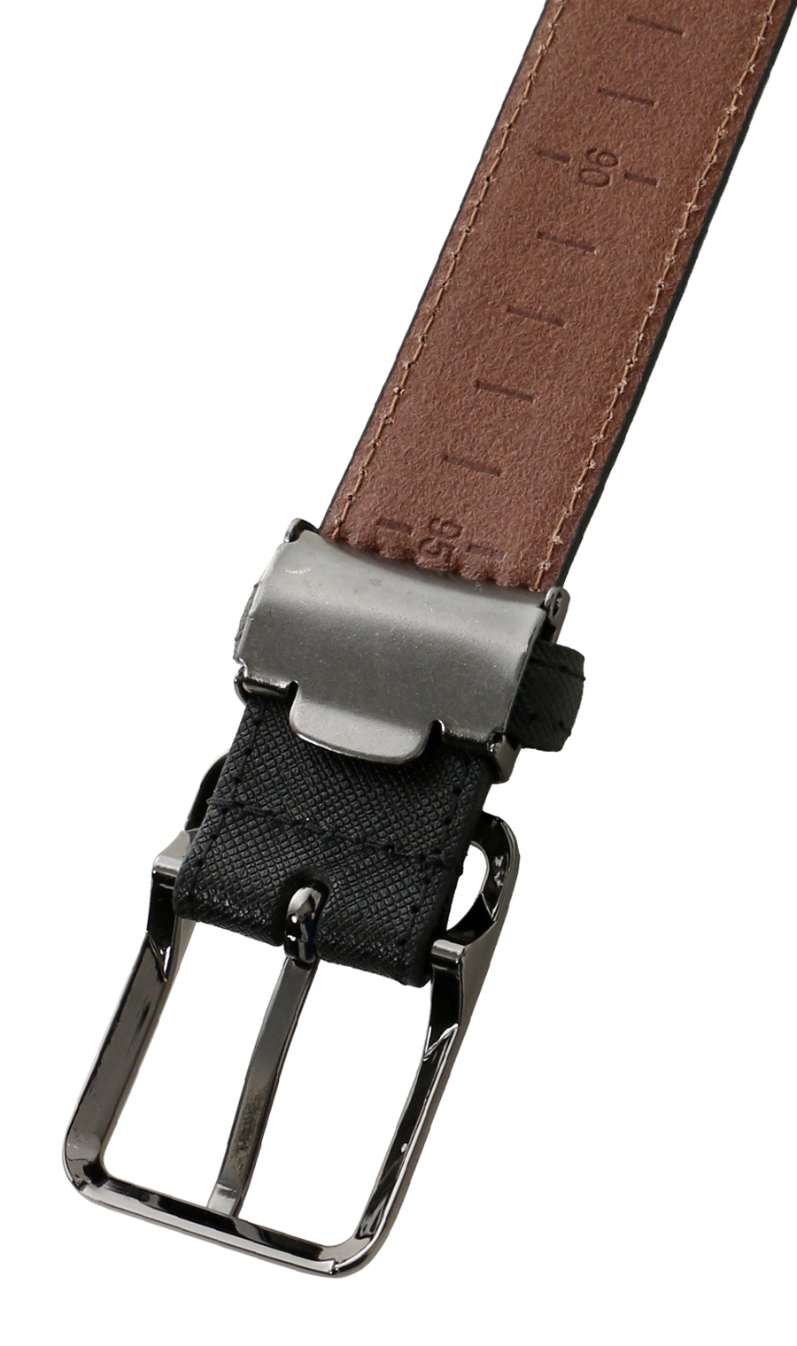 ■ピンバックルメンズベルト ブラック 0