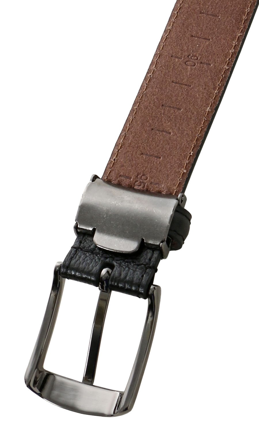 ■ピンバックルメンズベルト ブラック 1