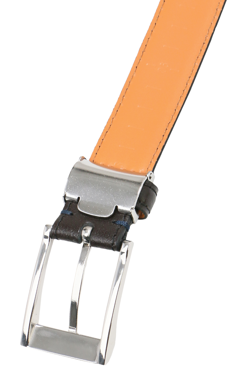 ピンバックルメンズベルト ブラウン系 1