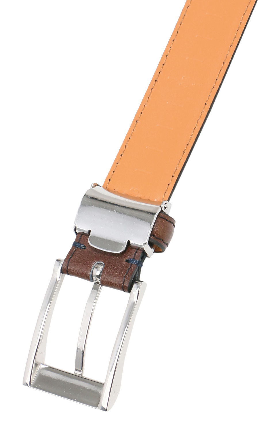 ピンバックルメンズベルト ブラウン系 0