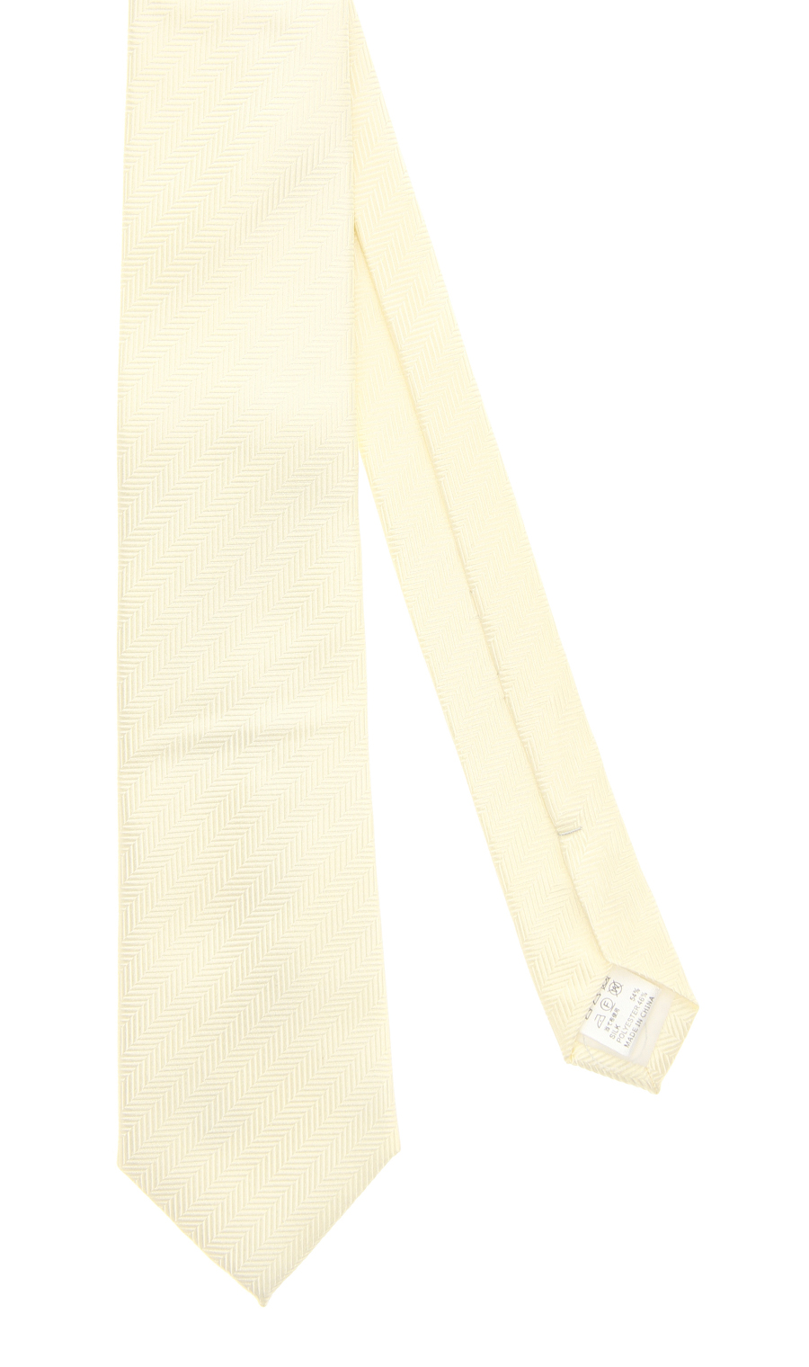 ■チーフ付きカラーフォーマルタイ【OEKO-TEX】 イエロー 0