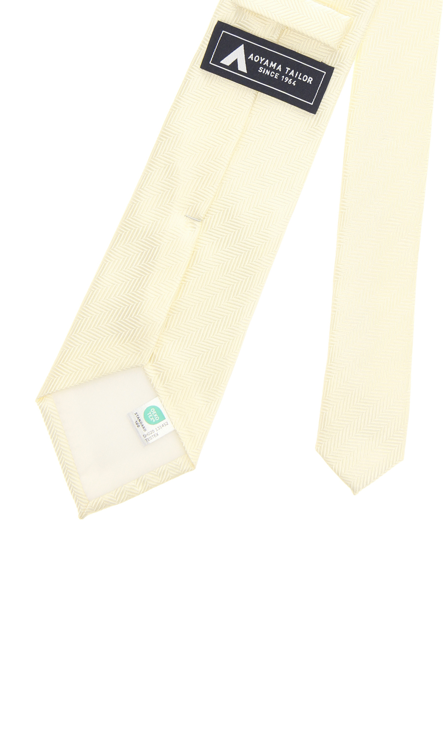 ■チーフ付きカラーフォーマルタイ【OEKO-TEX】 イエロー 0