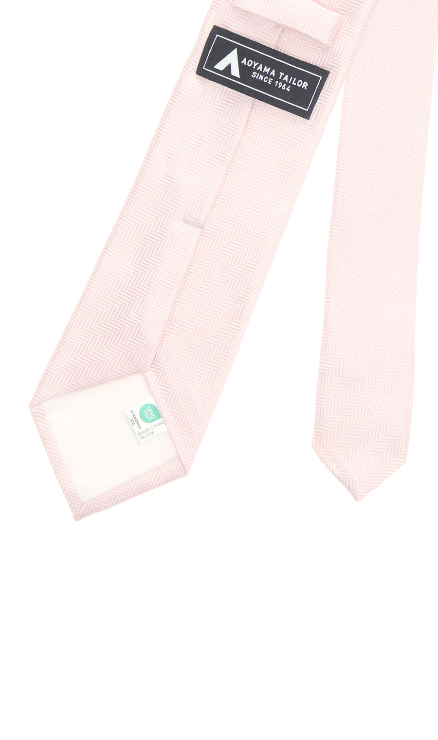 ■チーフ付きカラーフォーマルタイ【OEKO-TEX】 ピンク 0