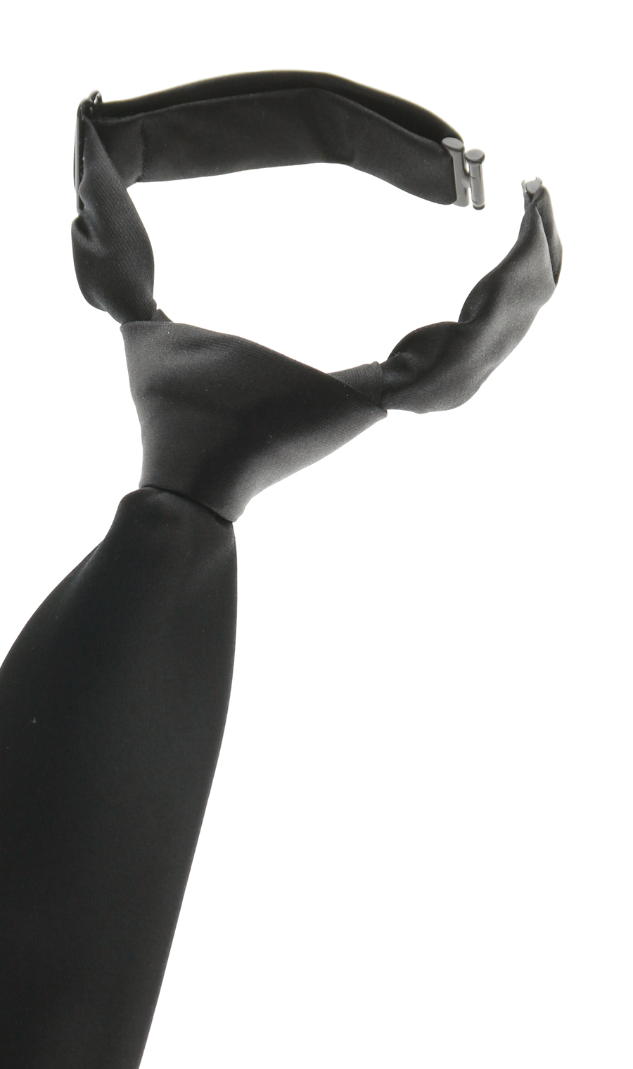 ■フォーマルタイ【弔事用】【Smart Tie】【ワンタッチ】 ブラック 0