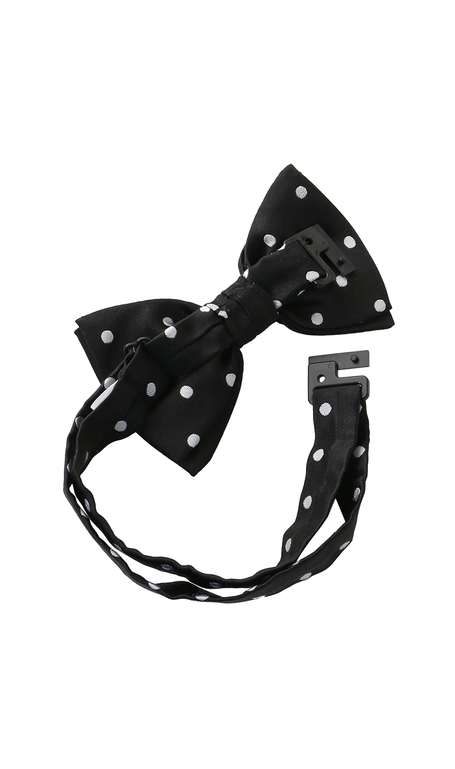 ■蝶ネクタイ&ポケットチーフ【シルク】 ブラック 3