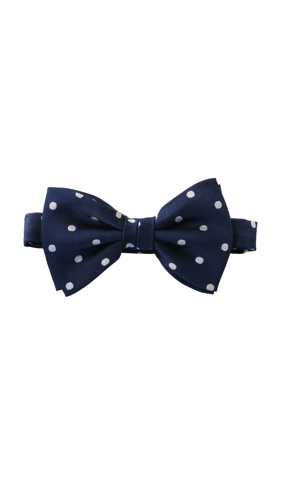 ■蝶ネクタイ&ポケットチーフ【シルク】 ネイビー 3