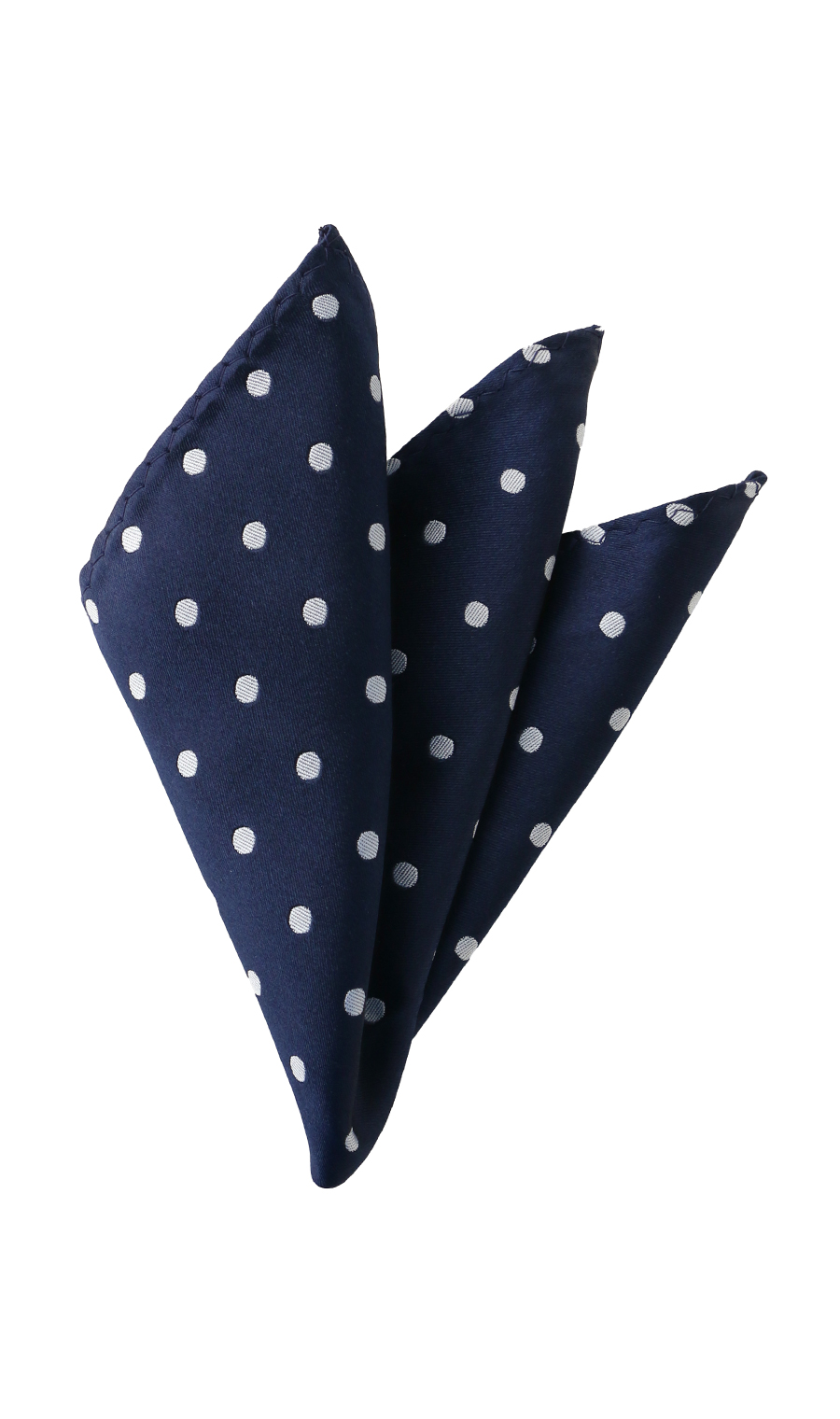 ■蝶ネクタイ&ポケットチーフ【シルク】 ネイビー 3