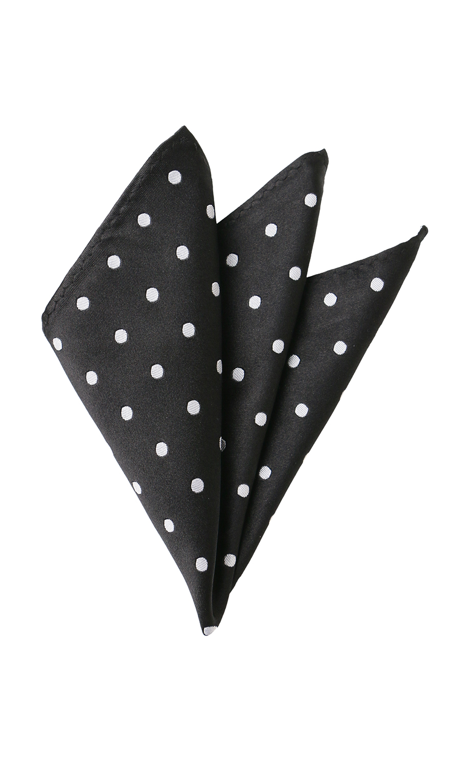 蝶ネクタイ&ポケットチーフ【シルク】 ブラック 3