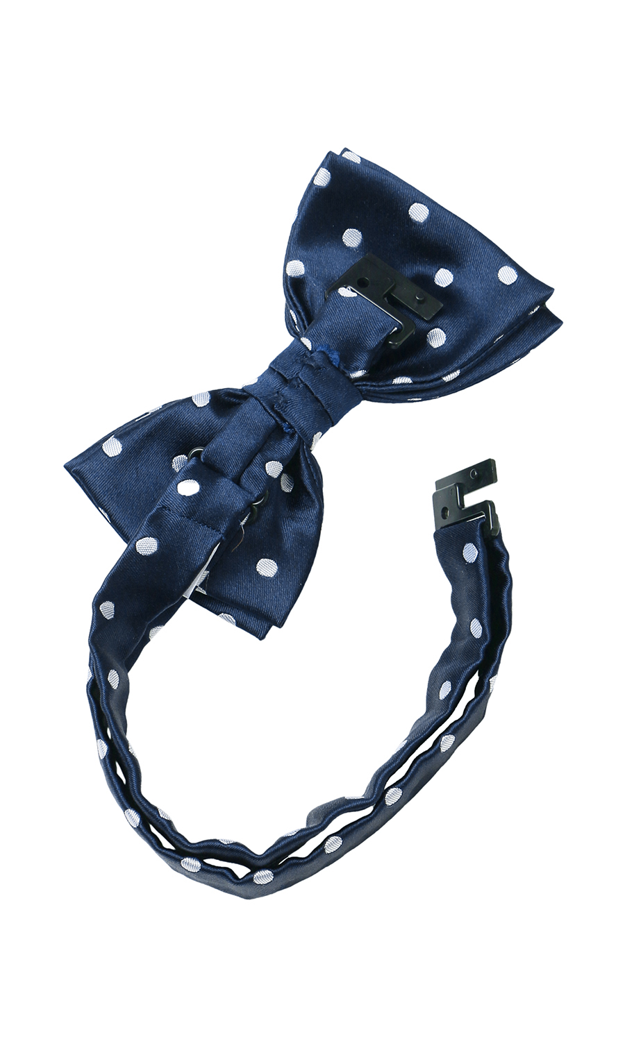 蝶ネクタイ&ポケットチーフ【シルク】 ネイビー 3