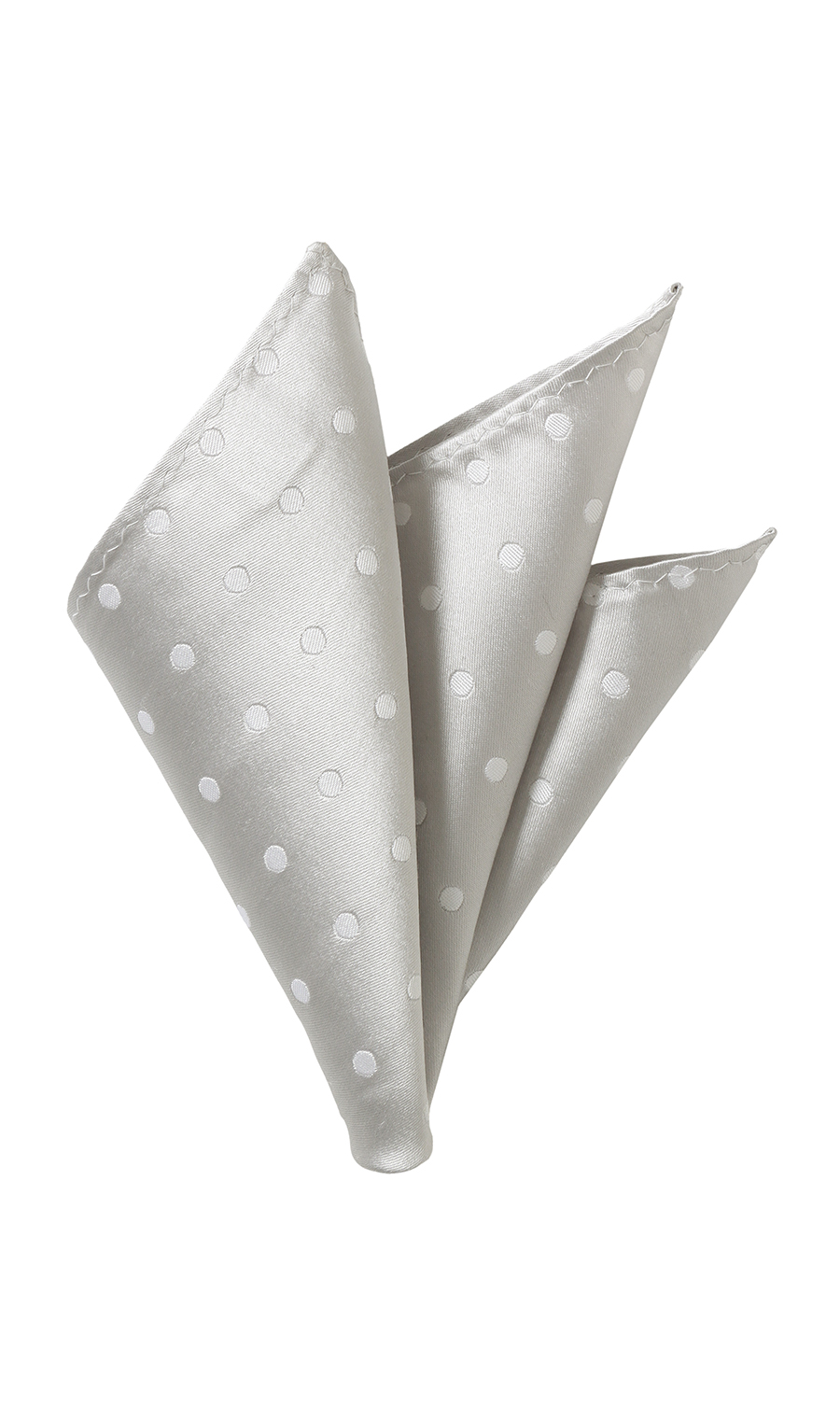 蝶ネクタイ&ポケットチーフ【シルク】 シルバー 3