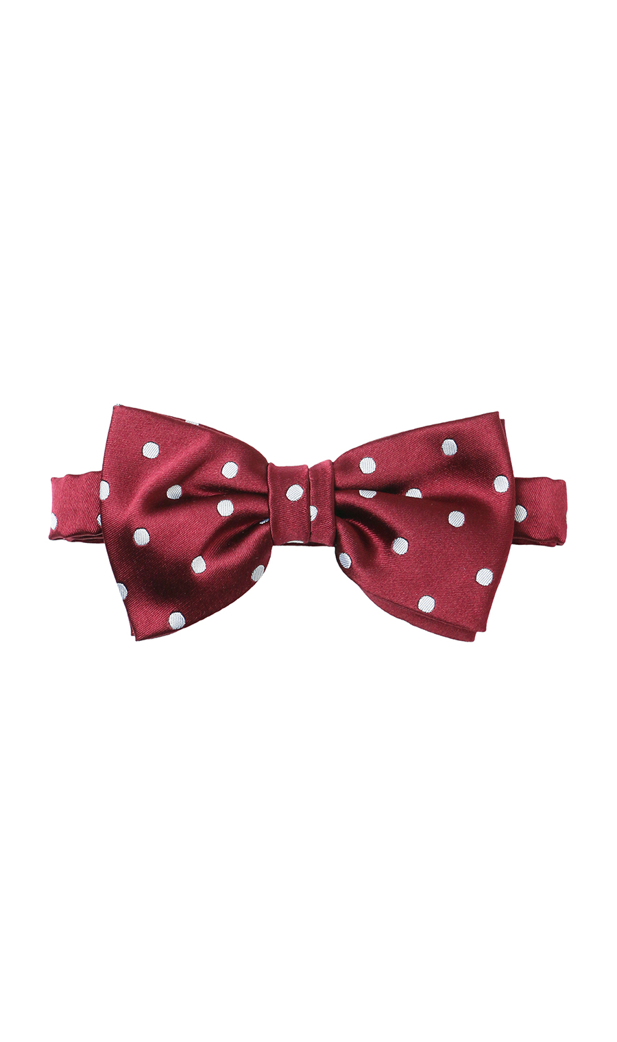 蝶ネクタイ&ポケットチーフ【シルク】 ワイン 3