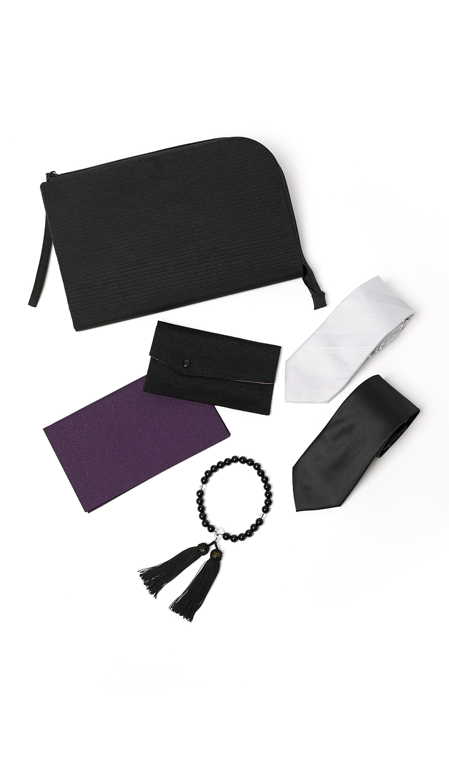 ■フォーマル洋品6点セット【慶弔両用】 ブラック 0