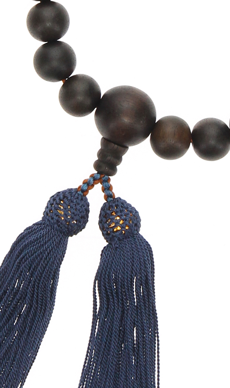 ■数珠【日本製】 ブラウン 0