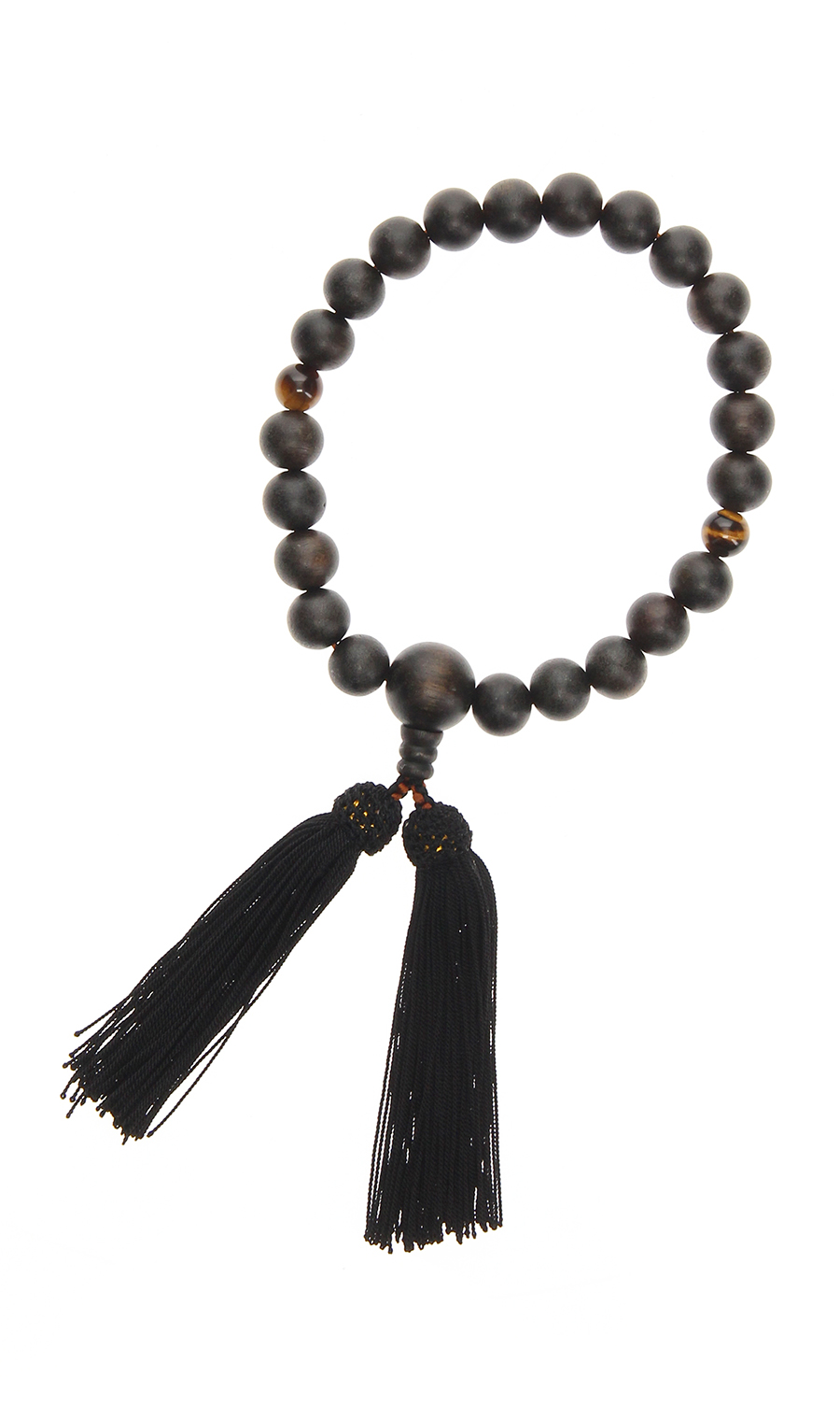 ■数珠【日本製】 ブラウン 0