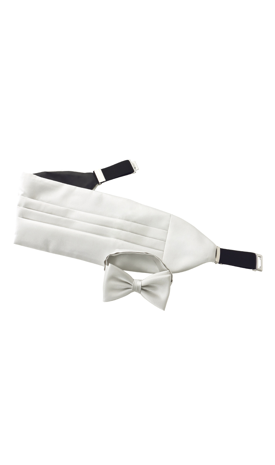 ■カマーバンド&蝶ネクタイセット【Made in Japan】 シルバー 0