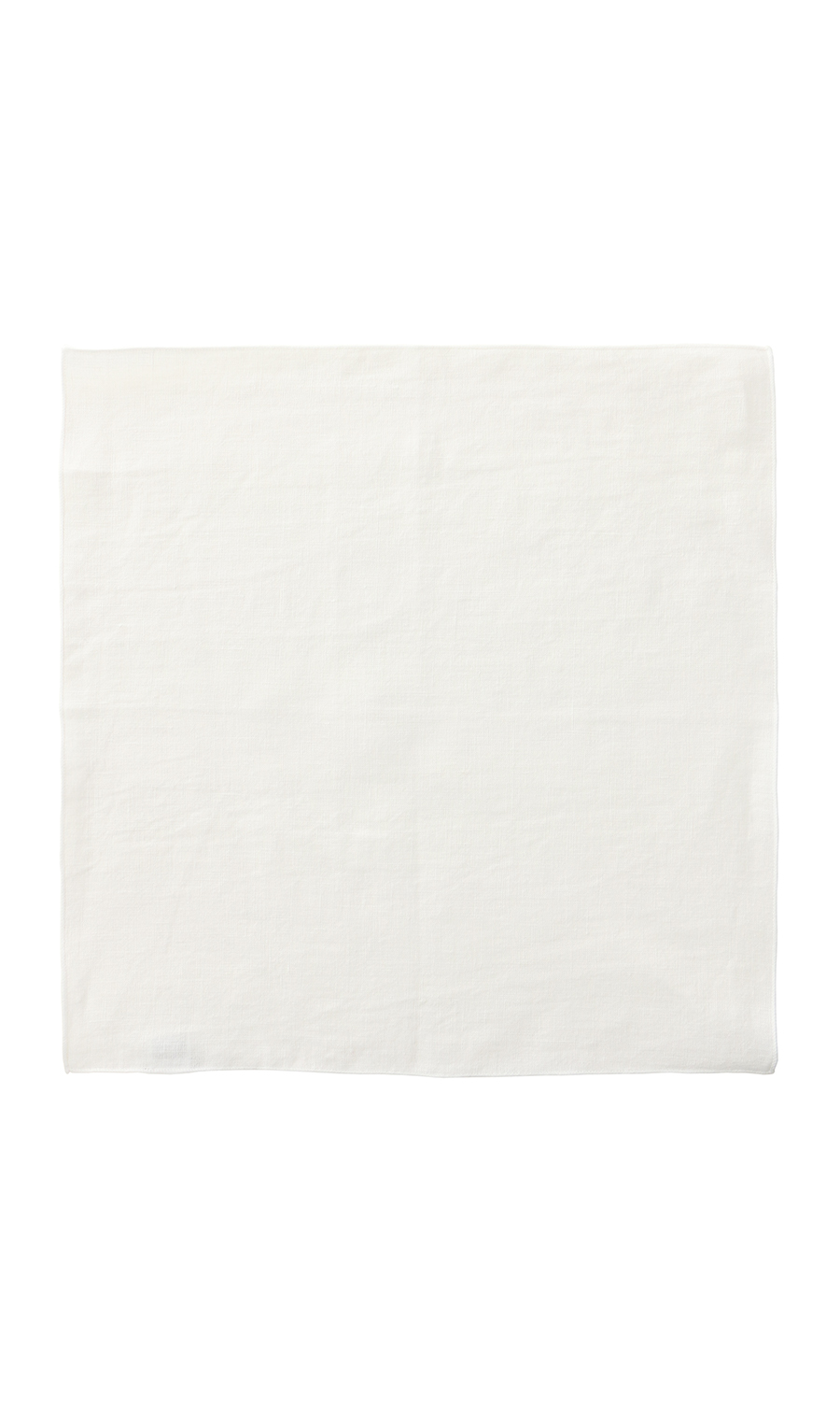 ポケットチーフ【French LINEN】【日本製】 ホワイト 0