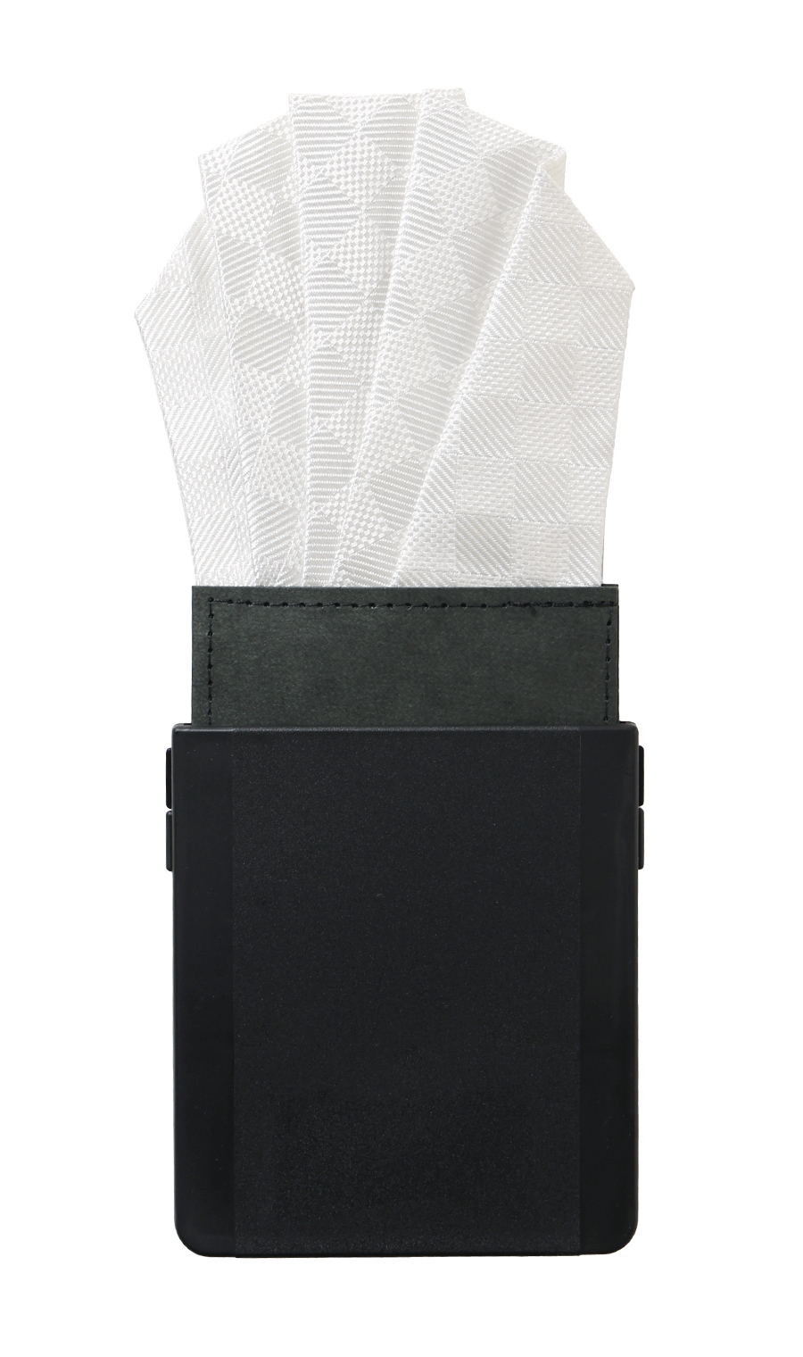 ワンタッチポケットチーフ【高さ調節ケース付き】【Made in Japan】 シルバー 3