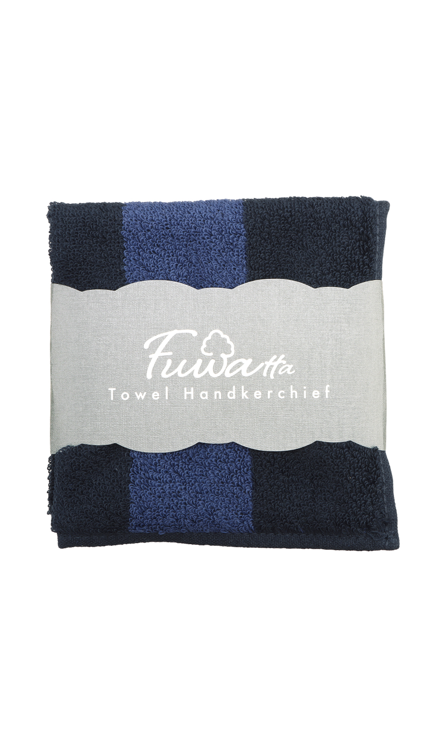 ミニタオルハンカチ【Fuwatta】 ブルー系 1