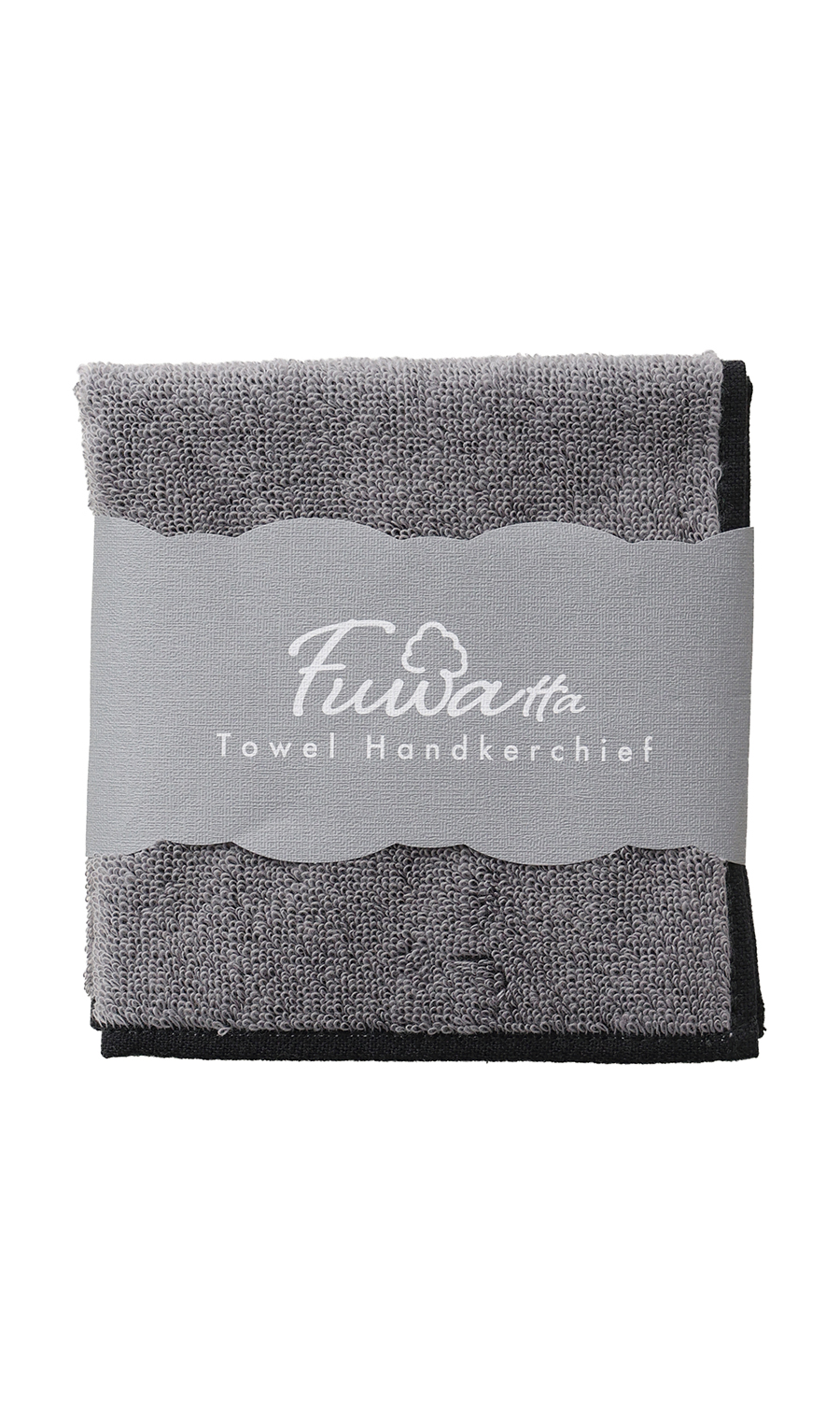 ミニタオルハンカチ【Fuwatta】 グレー 2