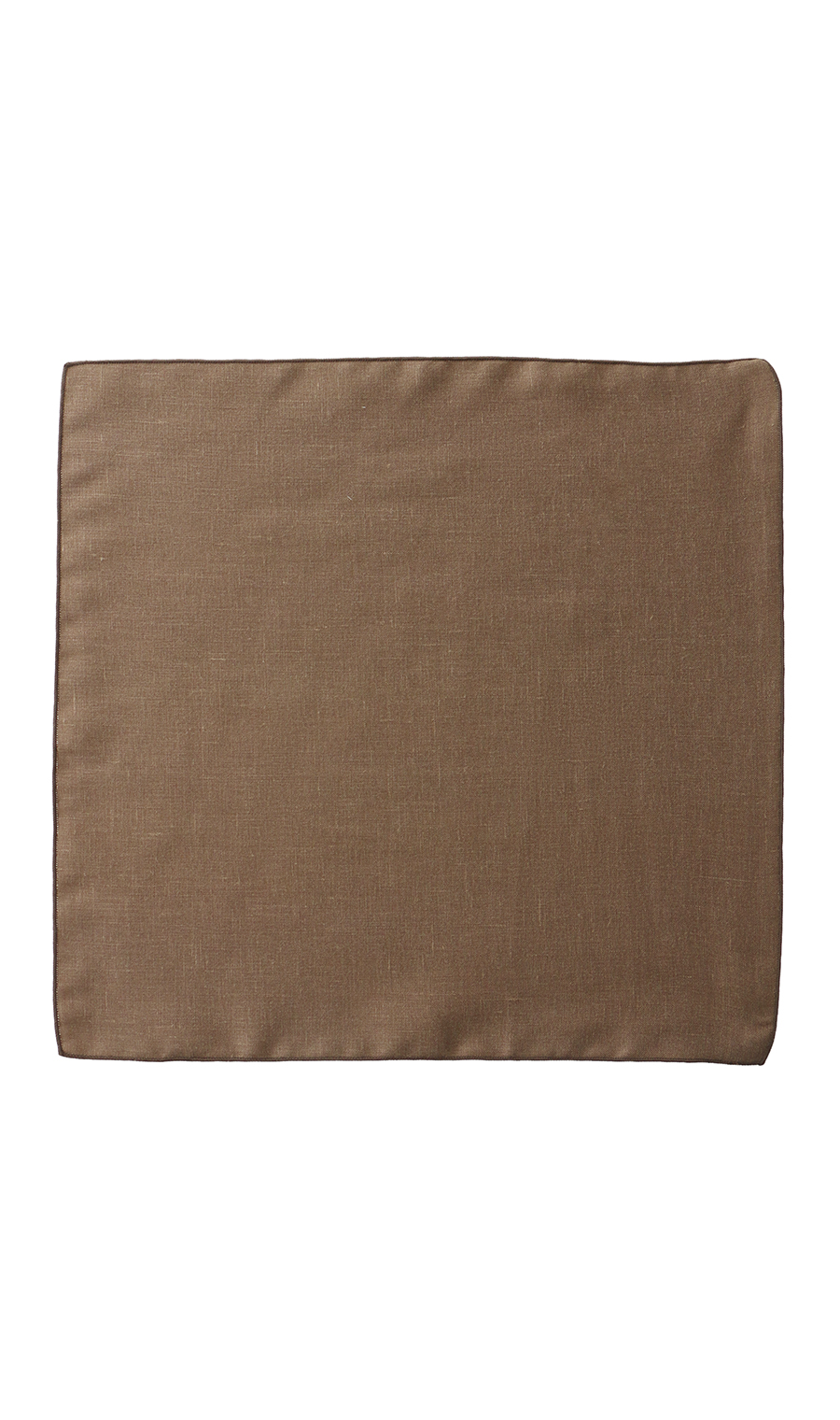 ポケットチーフ【French LINEN】【日本製】 ブラウン 0