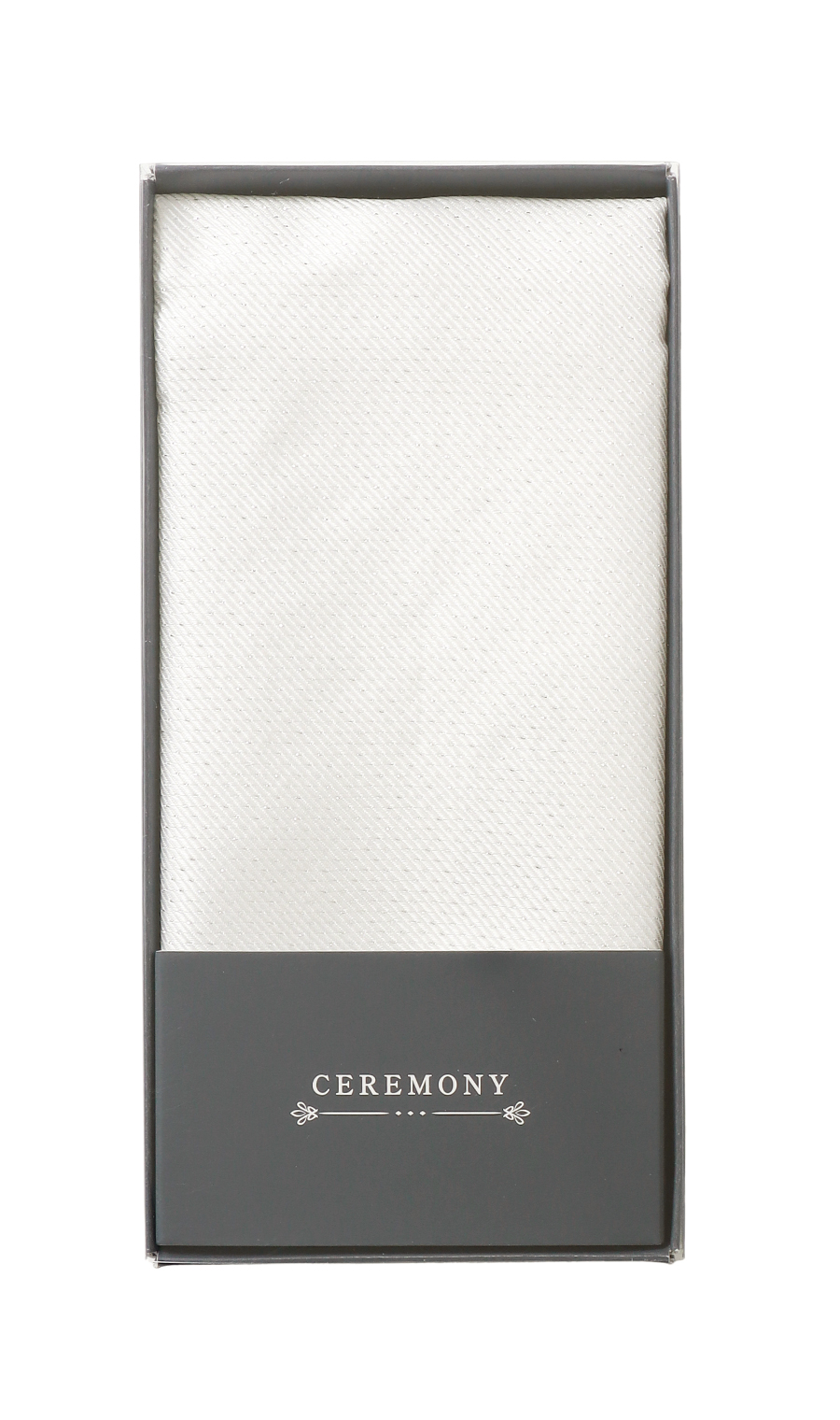 ポケットチーフ【シルク混】【ラメ入り】 ホワイト 0