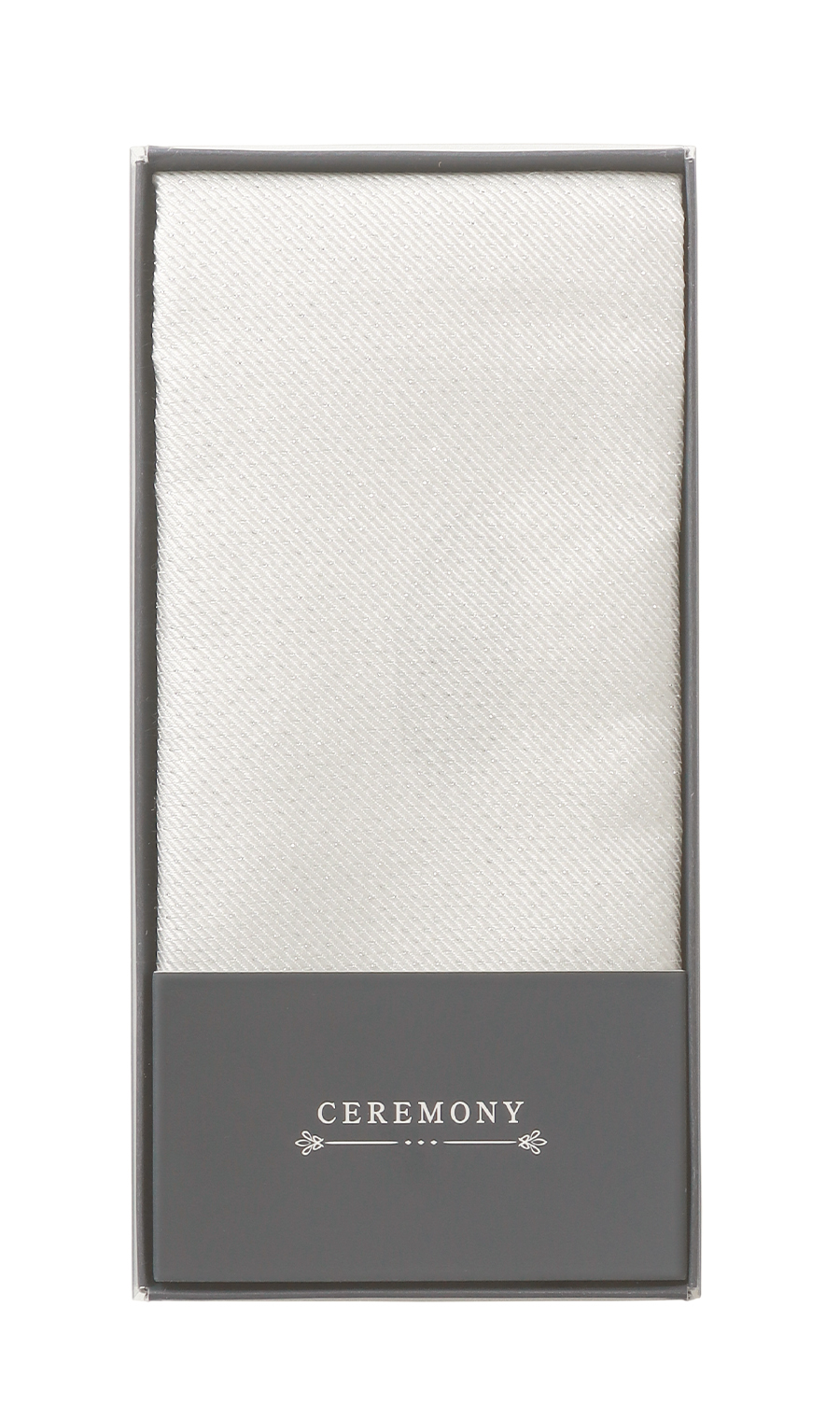 ポケットチーフ【シルク混】【ラメ入り】 シルバー 0