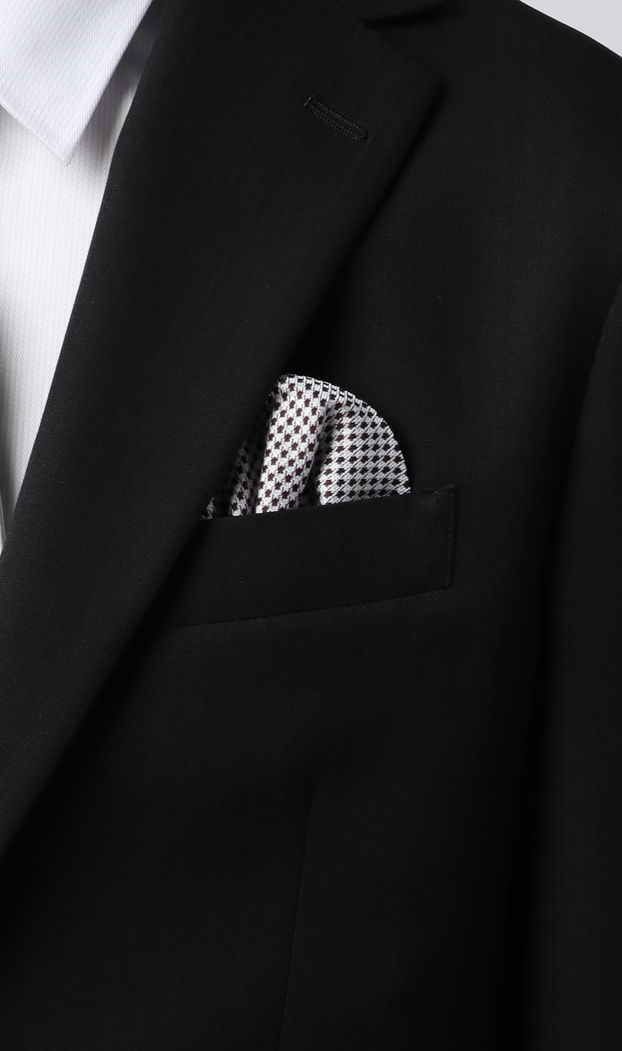 ワンタッチポケットチーフ【リバーシブル】 レッド 7