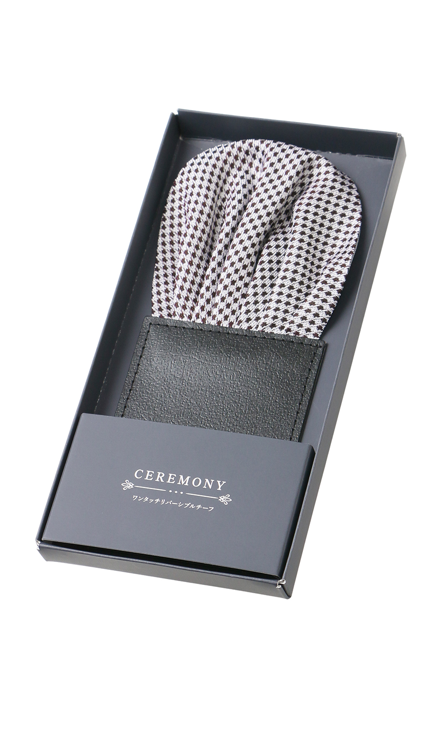 ワンタッチポケットチーフ【リバーシブル】 レッド 7