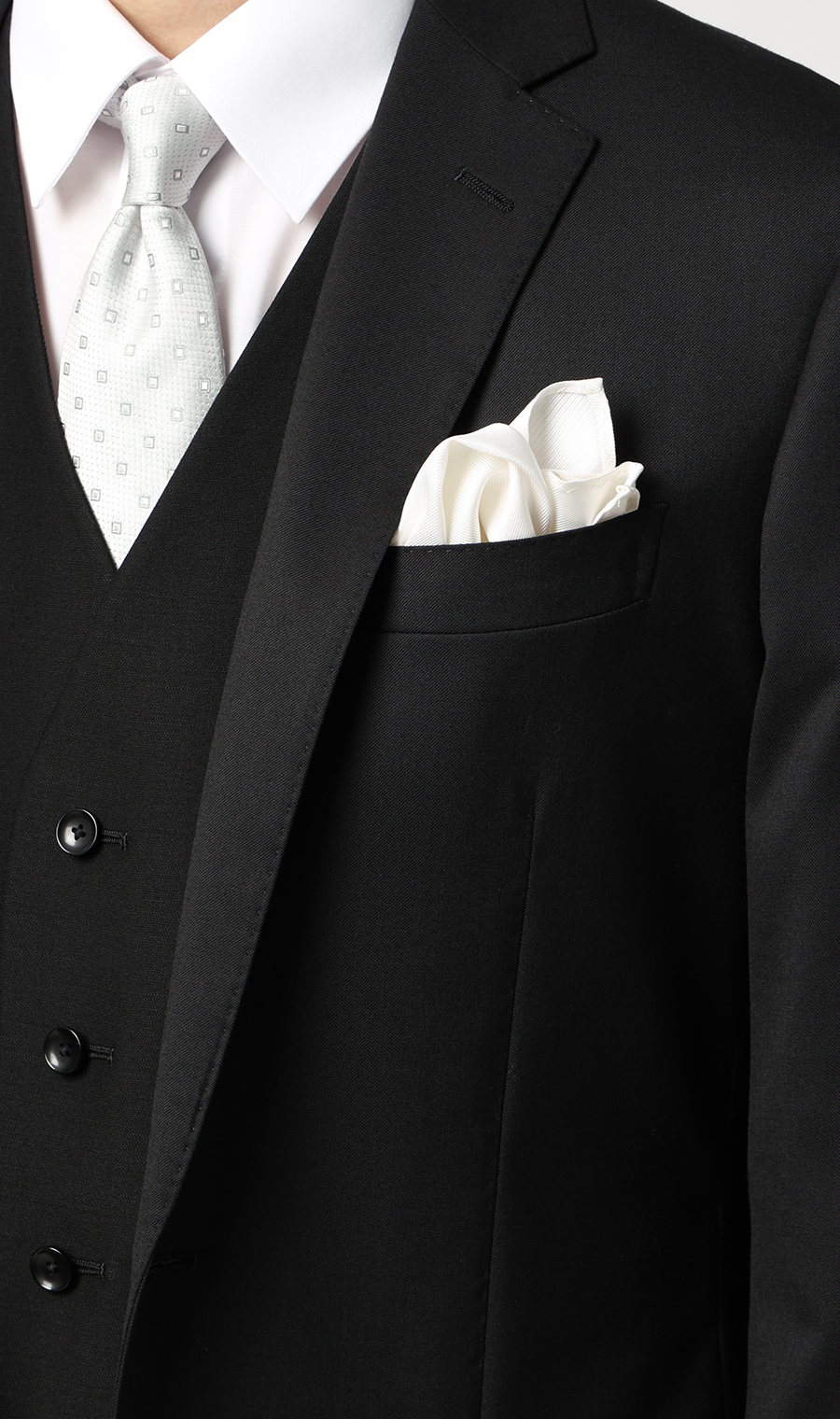 ポケットチーフ ホワイト 0