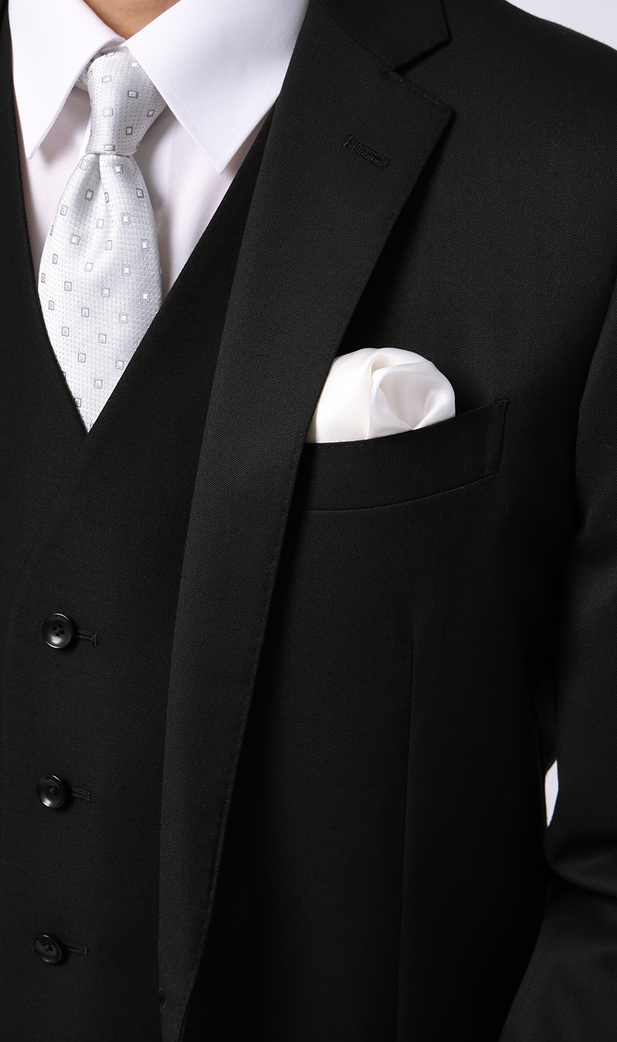 ポケットチーフ ホワイト 0