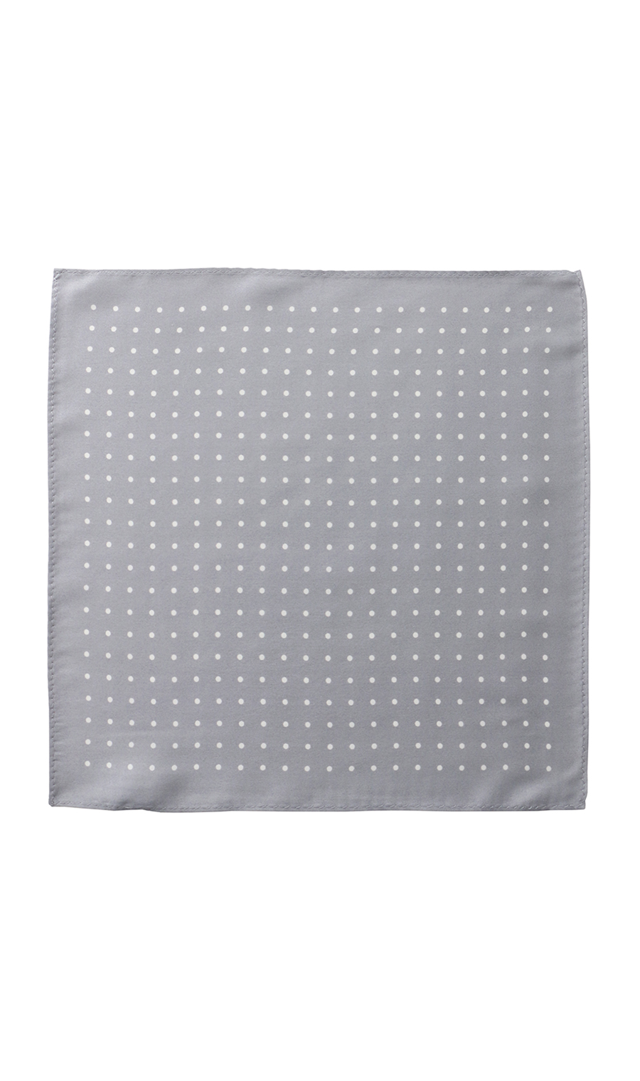 ポケットチーフ【シルク】 シルバー 3