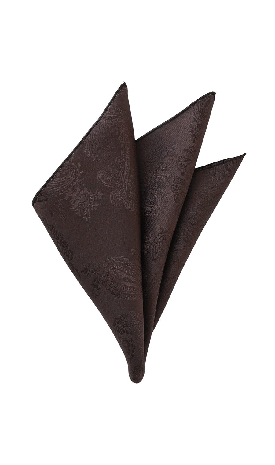 ■ポケットチーフ【ジャガードプリント】 ブラウン 6